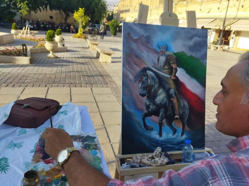 گردهمایی همدلانه نقاشان شیراز؛ روایتی از هنر، مقاومت و میهن‌پرستی